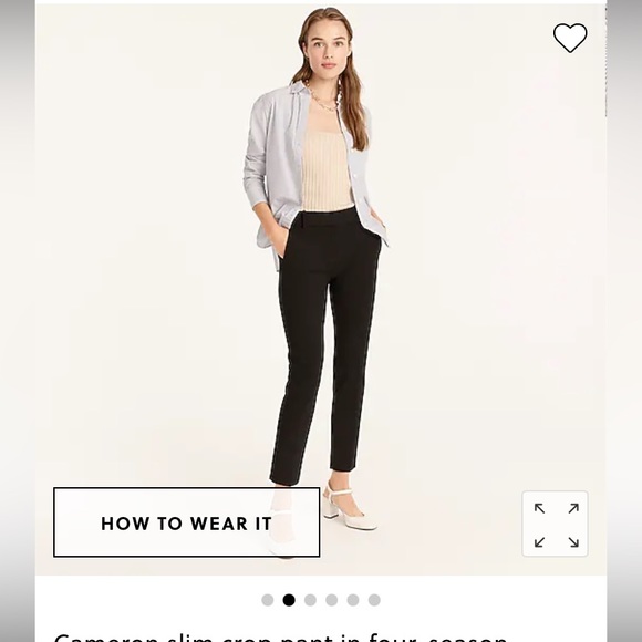 J. Crew Pants - J.Crew Cameron pant in black